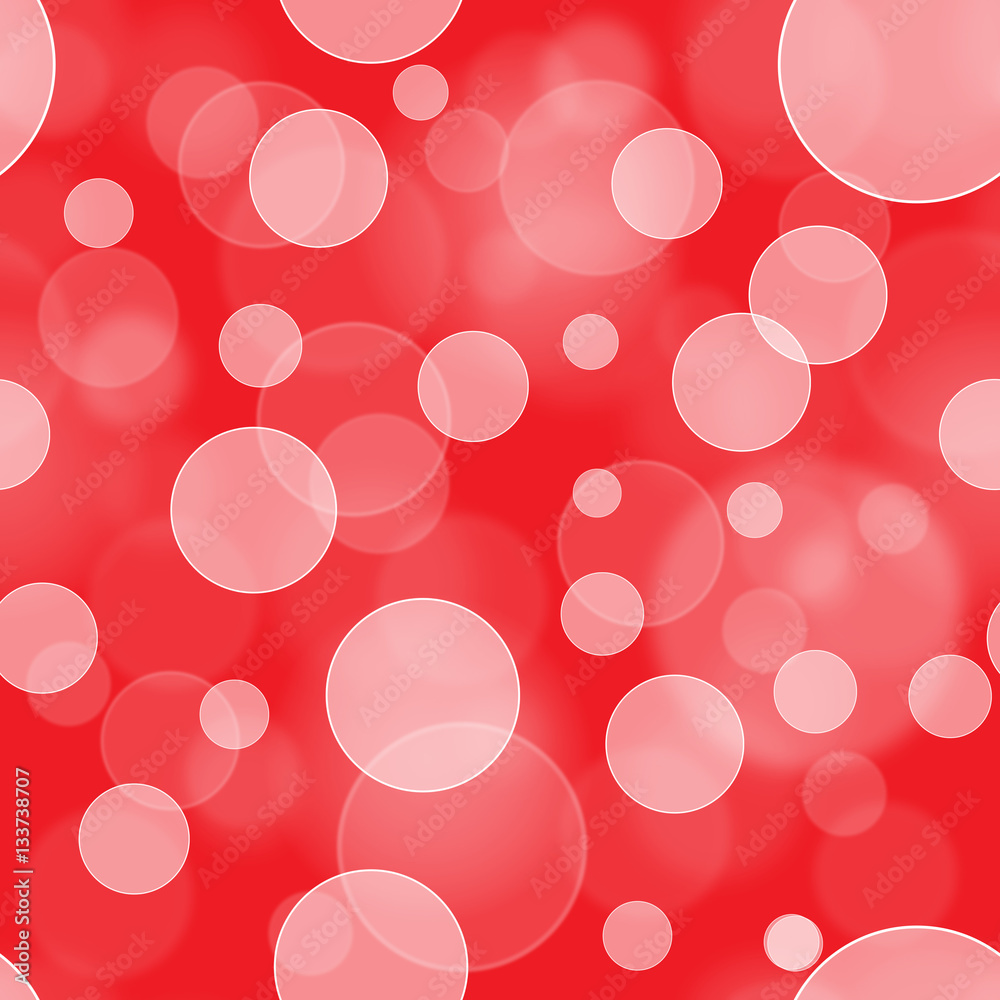 Wall mural seamless bokeh wallpaper background. holiday bokeh background. red bokeh backdrop..