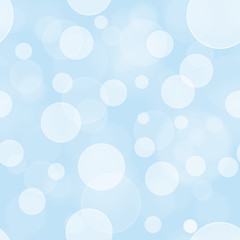 Seamless bokeh wallpaper background. Holiday bokeh background. Sky blue bokeh backdrop..