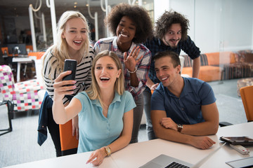 Multiethnic startup business team on meeting