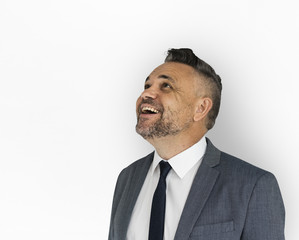 Businessman Smiling Happiness Portrait