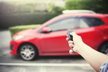 remote control car key with cross processing and instagram like.