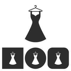 Dress - vector icon.