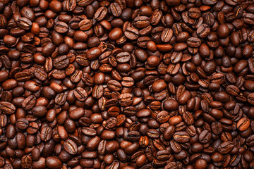 roasted coffee beans, can be used as a background
