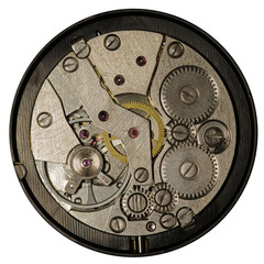 clockwork old mechanical pocket watch, high resolution and detail
