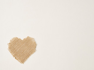 Valentines day love background heart and textile