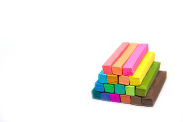 Obraz premium colorful crayons for painting on paper