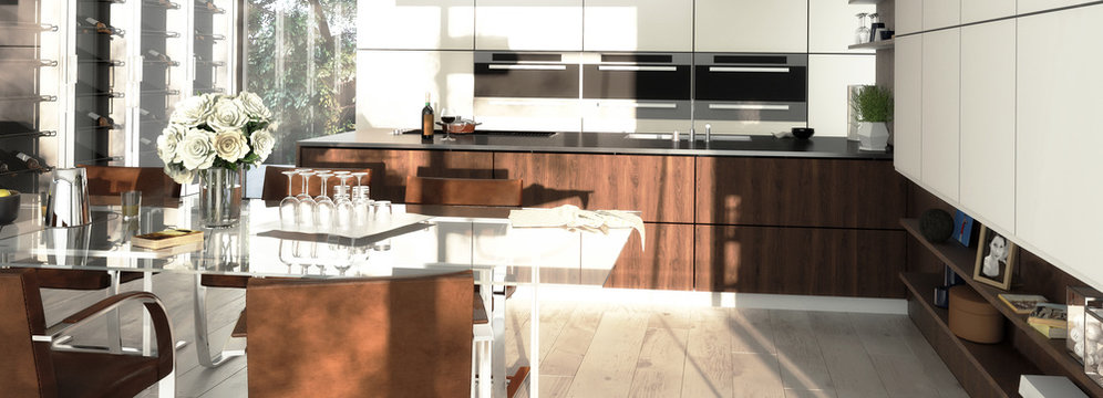 Modern Kitchen Loft (panoramic)