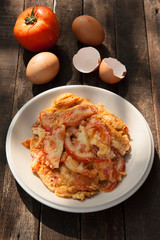 Omelet with Tomatoes