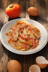 Omelet with Tomatoes