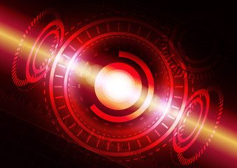 Abstract digital technology background or futuristic interface.