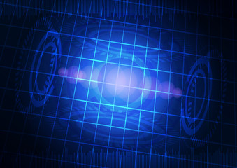 Abstract digital technology background or futuristic interface.