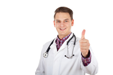 Handsome young doctor