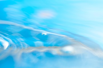 Abstract macro of moving waves on luquid