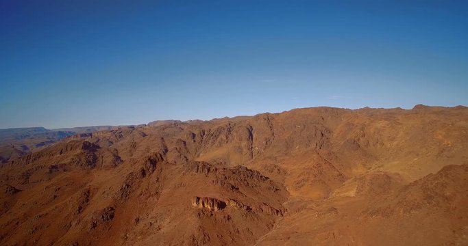 Aerial, Tizi-n-Tazazert Trail, Morocco - Graded and stabilized version. Watch also for the native material, straight out of the camera.