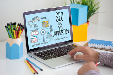 INTERNET SEO AND WEB OPTIMIZATION CONCEPT
