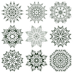 Set of mandalas