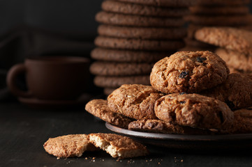 Various cookies in plate