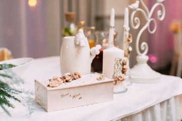 table set for wedding or another catered event dinner