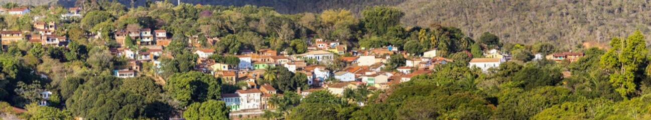 Fototapeta na wymiar Panorama view Lencois, Chapada Diamantina, Brazil