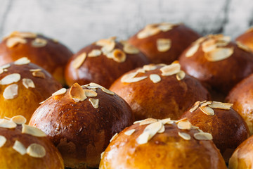 bun with almond. Used to make traditional festive Semla 