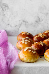 bun with almond. Used to make traditional festive Semla 