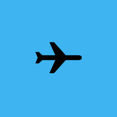 Airplane icon. flat design