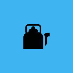 tea pot icon. flat design