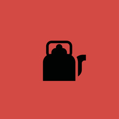 tea pot icon. flat design