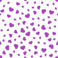 Seamless geometric pattern with hearts.Vector illustration.