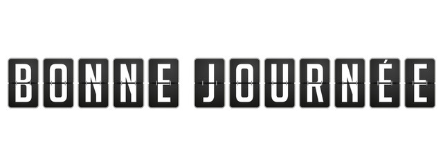 Bonne journée compteur aéroport