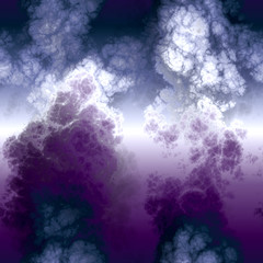Obraz na płótnie Canvas Whisp abstract colored smoke in the dark, digital illustration art work.