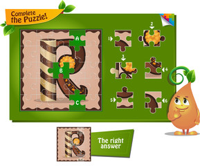 puzzle letters of the alphabet r