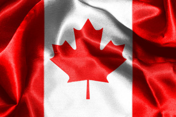 Canadian National Flag 3D Rendering