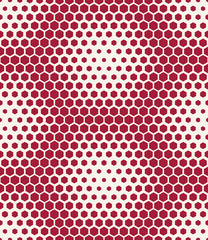 abstract geometric graphic seamless red hexagon pattern background