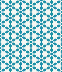 Abstract geometric blue hipster deco art pattern