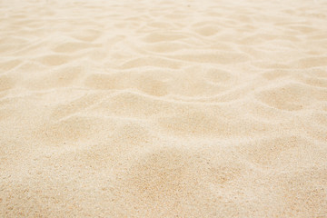 Fototapeta na wymiar Beautiful sand at the beach close up for background.