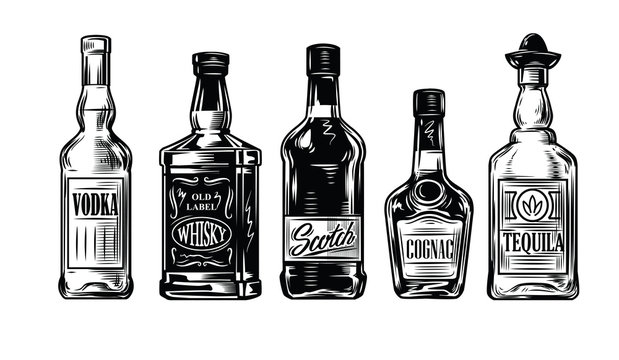 bottles of alcohol icon