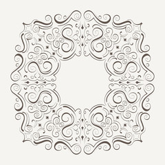 Ornament Rahmen, Linien und Winkel Design Elemente, handgezeichnete Vektor Serie