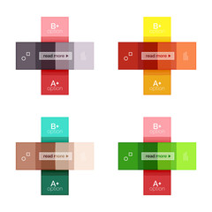 Abstract geometric line infographic templates