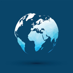 The blue planet earth