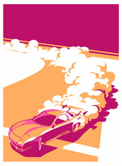 Burnout car, Japanese drift sport, Street racing © labitase