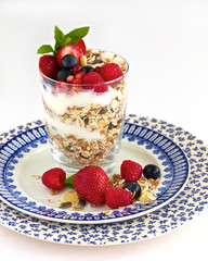 Breakfast muesli with fruit