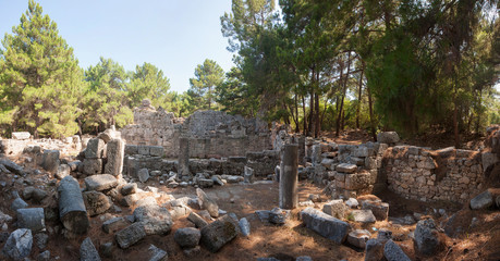 Fototapeta premium Antique city in Antalya. Phaselis, Turkey.