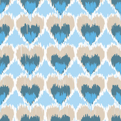 Ethnic boho seamless pattern. Ikat. Print. Repeating background. Cloth design, wallpaper.