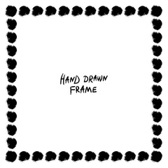 Black and white abstract frame