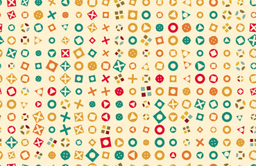 Vector Pattern 50s. Backdrop 1950s retro style.