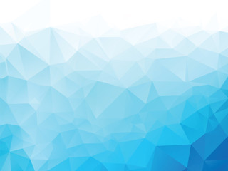 blue geometric background with triangles - 133770309