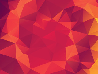 red geometric spiral background