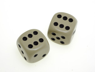 Two dices, two times six, game luck
