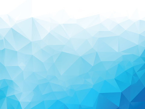 blue geometric background with triangles